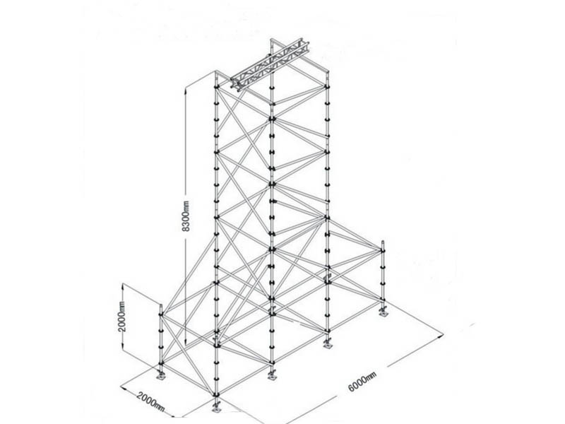 2x6x8m Layer Truss for Line Array Speaker, Max Loading 1000kg